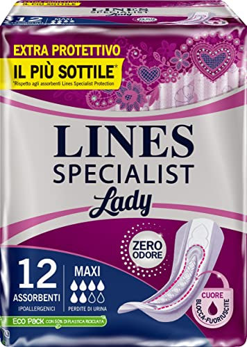 Lines - Specialist - Protections urinaires - Maxi - 12 pièces