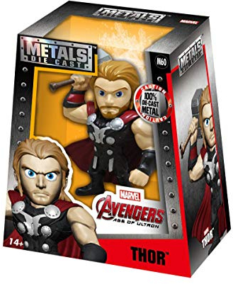 Marvel Avengers Movie Thor - Metalfigs 10cm Sammelfigur 97712 detailgetreue Gestaltung, aus hochwertigem Diecast-Metall, verpackt in edler Fensterbox