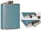 Hip Flask Stainless Steel (Glittery Turquoise)