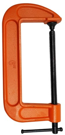 Dapetz ® Mini G Clamp 6 (150mm) Capacity G-Clamps - Industrial Strength C Clamp Cast Iron Frame Professional Strong Corrosion Resistant for Metal Building Woodworking Carpentry