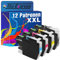 Tito-Express PlatinumSerie 12er Druckerpatronen XXL kompatibel mit Brother LC-3213 MFC-J 490 Series MFC-J 491 DW MFC-J 497 DW DCP-J 572 DW DCP-J 770 Series DCP-J 772 DNW DCP-J 772 DW DCP-J 774 DW