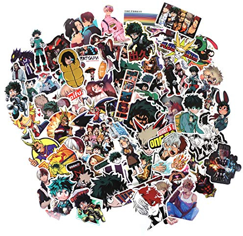 CoolChange Hochwertige Anime Academia Vinyl Aufkleber, 73 Stück