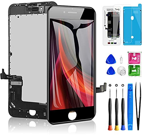 Diykitpl for iPhone 8 Plus Screen Black 5.5 Inch, 3D Touch LCD Digitizer Display for iPhone 8 Plus, with Repair Tools Kit for A1864,A1897,A1898 Glass Screen