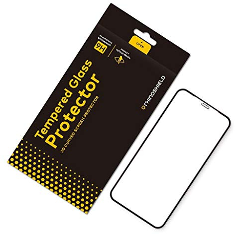 RhinoShield Displayschutz kompatibel mit [iPhone 11 Pro/Xs/X] | 9H 3D Gebogenes Edge to Edge Glas - Vollständige Abdeckung - Klarer & kratzfester Displayschutz