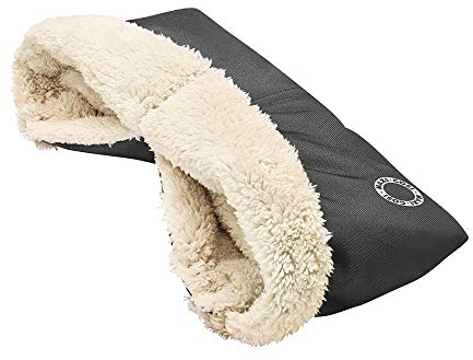 Maxi-Cosi Handwärmer, kuschelig weiche Handschuhe mit Universal-Befestigung passend für fast alle Kinderwagen, essential black