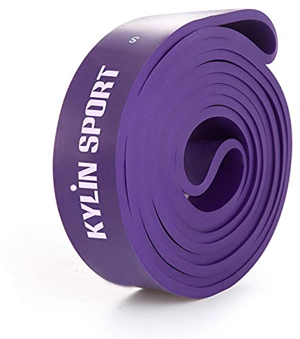 Fitnessband Widerstandsband Set, Klimmzug Resistance Bands, Gymnastikband für Krafttraining Exercise, Trainingsband Fitness Bänder Pilates Yoga Zuhause Workout Gym (Lila)
