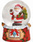 Schneekugel mit Nikolaus auf Motiv Sockel mit süßen Details aus Glas und Poly - Weihnachtsdeko Winterdeko - tolles Mitbringsel (bunt) Ø 6 x Höhe 5cm (mit Sack, Ø 5 x Höhe 6cm)
