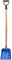 KADAX Pelle à Sable en Acier, Pelle avec Manche léger, bêche avec poignée en D, Pelle à Terre, bêche de Jardin pour Sable, Gravier, Terre, Pelle de Jardin (Bois, Bleu)