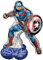 (PKT) Airloonz: Avengers Captain America Foil Balloon P70 (37/93cmx 58/147cm)