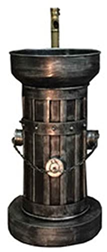 Rétro Lavabo Colonne De Style Industriel, évier sur Piédestal à Poser Au Sol, Vasque Salle De Bain Creative avec Robinet Et Drain Combo, pour Bars/Restau,B