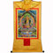 Gandhanra Thangka Tibetische Wandbehang,Ksitigarbha Thangka,Heißgeprägter Buddha Wandteppich für Zen Wohnkultur, Meditation, Spirituelle Entspannung und Ruhe