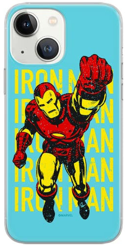 ERT GROUP mobile phone case for iPhone 13 original and officially licensed Marvel pattern Iron Man 009 optimally adapted to the shape of the mobile phone, case made of TPU