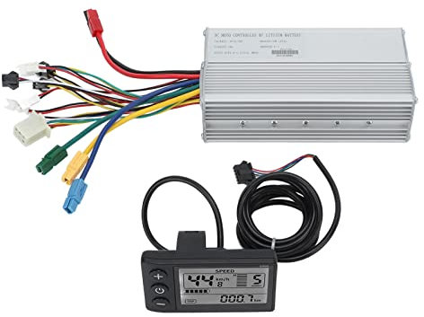 BuyWeek Kit Controller Motore Bici Elettrica, DC 36V 48V 30A Scooter Elettrico Controller S866 Kit Pannello Display LCD per Motore 1000W