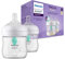Philips Avent Natural Flasche mit Responsivem Schnuller und AirFree Antikolikaufsatz 125ml, 2 Stück (Modell SCY670/02)