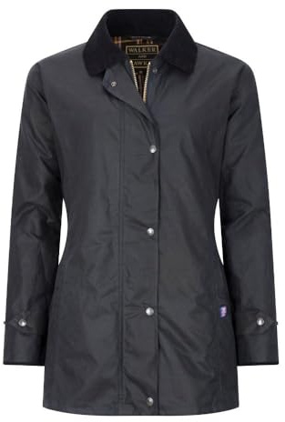 WALKER AND HAWKES - Victoria - Damen Country-Jacke gewachst - für die Jagd geeignet klassischer Stil - Rot - EU 40 (UK 12)