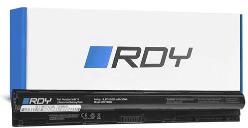 RDY Batterie M5Y1K WKRJ2 K185W GXVJ3 HD4J0 pour Dell Inspiron 15 5551 5552 5555 5558 5559 3558 3567 17 5755 5758 5759 Vostro 3558 3568 (Capacité: 2000 mAh 14.8V)