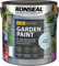 AHS 2.5L Garden Paints - Long Lasting Matt Finish Paints - Super Coverage Paint Colour - Waterproof & Weatherproof - Water Based Paint For Sheds, Metal, Terracotta Pots, 2500ML (COOL BREEZE)