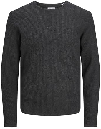 JACK & JONES Male Strickpullover Einfarbig Strickpullover | Knit Fit, Einfarbig, Langarm, Casual, Bei max. 40°C im schongang waschen