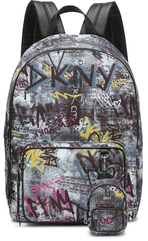 DKNY Women's Everyday Backpack, Black Multi