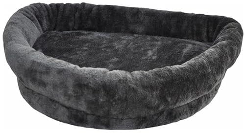 nanook Fenster Liegeplatz Liegemulde Fensterliege für große Katzen - Liegekissen - gepolstert - XXL 60 x 45 x 13 cm - grau