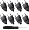 8 Stücke Eurostecker Flach Euro Flachstecker 250V 2.5A Stromstecker Flach Steckdosenstecker mit Schraubendreher für Haushaltsgeräten Kleingeräten Steckdosen