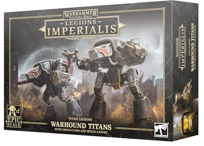 Warhammer Games Workshop Legions Imperialis - Warhound Titans with Ursus Claws and Meta Lancer [EPIC SCALE]