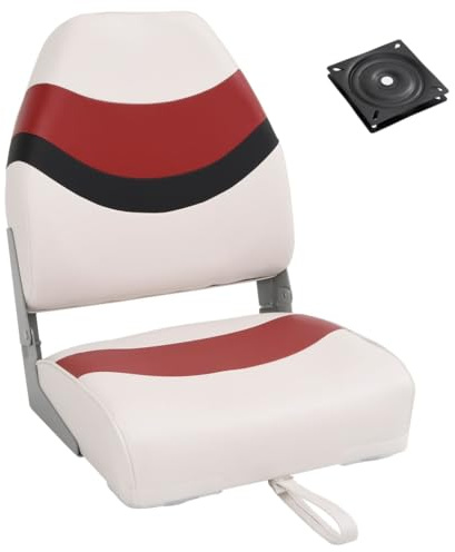 vidaXL Set Sedile da Barca Pieghevole 2pz con Schienale Alto