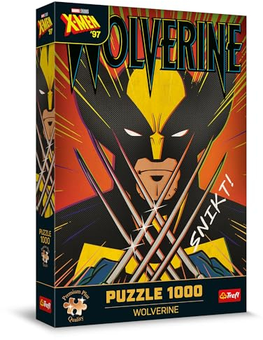 Trefl Premium Plus Quality Marvel: Wolverine-1000 Puzzle Series with the Most Loved Characters, Perfectly Matching Pieces, for Adults and Children from 12 Years, Multicoloured, 10863