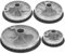 Homoyoyo 1set Coperchi Per Bruciatore Gas Kit Di Sostituzione Per Testa Di Bruciatore Gas Accessori Cucina Pratici E Resistenti Facile Installazione E Pulizia