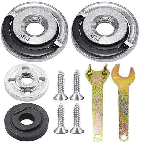 2 Pieces of Pressure Plate Accessories, 1 Set of Angle Grinder Accessories, Angle Grinder Key, Angle Grinder Quick Release Nut