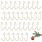 JIYIN 200 Stück Kugelaufhänger Haken, S Haken Klein Schnellaufhänger für Weihnachtsbaumschmuck Weihnachtskugel Aufhänger Schnellaufhänger Ornament Baumhaken Perfekt für Weihnachtskugeln(Gold)
