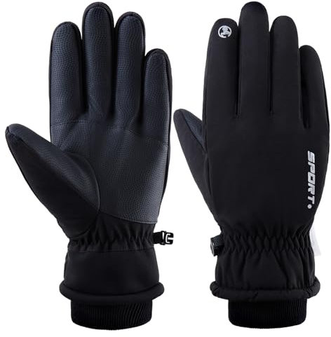 SAKTHIVEL Winterhandschuhe Skihandschuhe Herren Damen, wasserdichte Touchscreen Warme Handschuhe Fahrradhandschuhe für Laufen Wandern Radfahren Skifahren