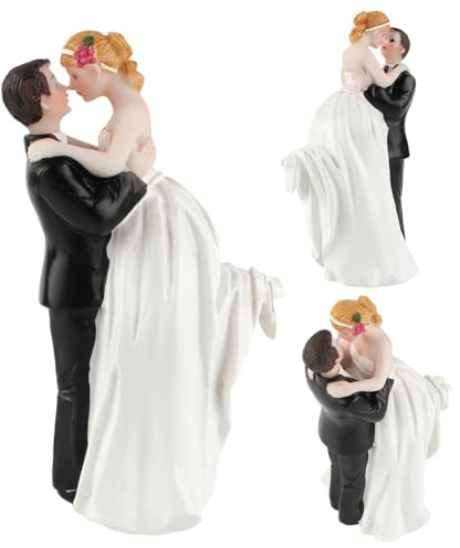 Hochzeitspaar Figurine, PLNVNVP Kuchen Figur Hochzeitstorte Dekoration, Wedding Cake Topper Figure, Tortenfigur Hochzeit, Wedding Torte Topper, für Valentinstag Wedding Dekoration Hochzeitsgeschenke