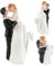 Hochzeitspaar Figurine, PLNVNVP Kuchen Figur Hochzeitstorte Dekoration, Wedding Cake Topper Figure, Tortenfigur Hochzeit, Wedding Torte Topper, für Valentinstag Wedding Dekoration Hochzeitsgeschenke