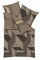 Kaeppel Mako-Satin Bettwäsche Set mit geometrischem Muster, Gold (1 x 80x80 + 1 x 135x200 cm)