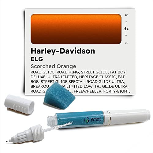 Genuine Colors Lackstift SCORCHED ORANGE ELG für Harley-Davidson Orange ROAD GLIDE, ROAD KING, STREET GLIDE, FAT BOY, DELUXE, ULTRA LIMITED, HERITAGE CLASSIC, FAT BOB, STREET GLIDE SPECIAL, ROAD GLIDE