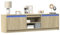 Willood TV-Schrank mit LED-Beleuchtung Sideboard Lowboard Sonoma-Eiche 180x34x50 cm