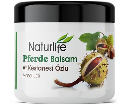NATURLIFE Pferdebalsam mit Rosskastanienextrakt Schmerzlinderndes und Verspannungslösendes Massagegel 500g
