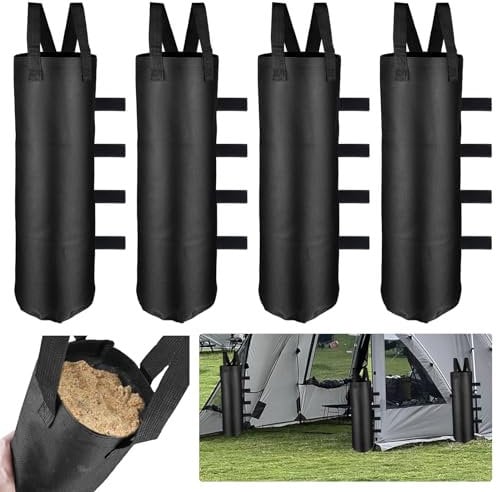 Pavillon Sandsäcke zum Befüllen, Pavillonstandfüße 4er Set Hochwertige Standfuß Sandsäcke Zeltfußhalter für Pavillon Zelt Gewichtete Füße Tasche
