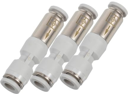 HOMSFOU 3stücke Teilige Gerade Schnellkupplungs-rückschlagventile Rückschlagventil Plug-in-design