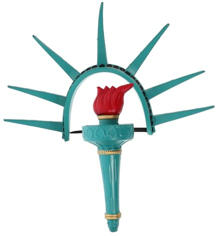 MAGICLULU Statue of Liberty Crown and Torch Accessory for of July Patriotic Party Supplies and Costume Accessories