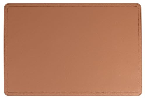 Horeca Brown Tischset, Lederoptik, PVC, 35 x 48 cm, 6 Stück