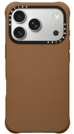 CASETiFY BioVeg iPhone 17 Pro Hülle [Leder/MagSafe-kompatibel/Schutz vor Stürzen aus 2 m Höhe] - Tan