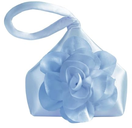 BABEYOND Handtasche Damen mit Rosenverzierung, Elegante Clutch für Abendparty & 1920er Jahre - Abschlussball, Hochzeit Brautzubehör