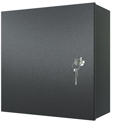 Stalflex Boite de Derivation Etanche Exterieur 300x300x140mm - Coffret Electrique Etanche en Acier et étanche à la Poussière - Boite de Derivation avec Serrure et Deux Clés