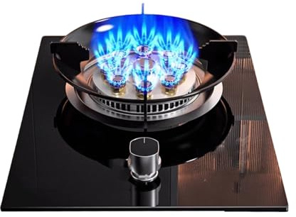 Portable Gas Stove,7.2kW 9-Cavity Wok Burner,with Flameout Protection,Freestanding Tabletop,for Home Kitchen Camping,NG/LPG Gas Source Kit(NG)