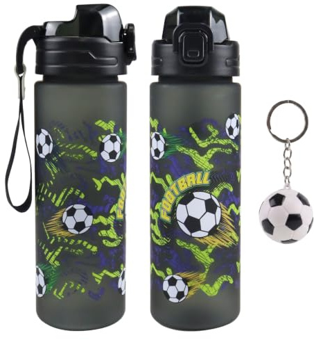 Botella de Agua para Niños, Antifugas, Duradera, Resistente a los Golpes | Libre de BPA, 700 ml, Apertura con Un Solo Toque, Apta para Lavavajillas, Ideal para la Escuela y Deportes al Aire Libre