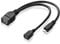 adaptare 40228 USB-OTG Adapter-Kabel Micro-USB 2.0-Stecker USB-Buchse Typ A + Strom-Anschluss für externe Festplatte und andere Geräte