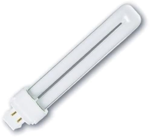 Sylvania 25802 Plugin Tubo Fluorescente Compacto, Vidrio, Blanco Frío, G24q-2, 18 W