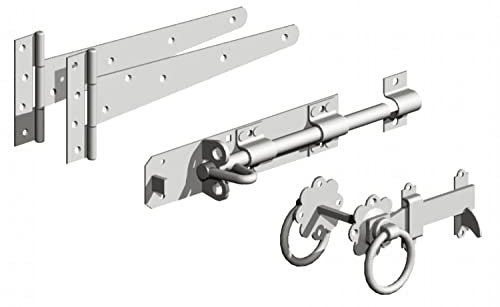 Gatemate Side Gate Kit with Ring Gate Latch - Galvanised